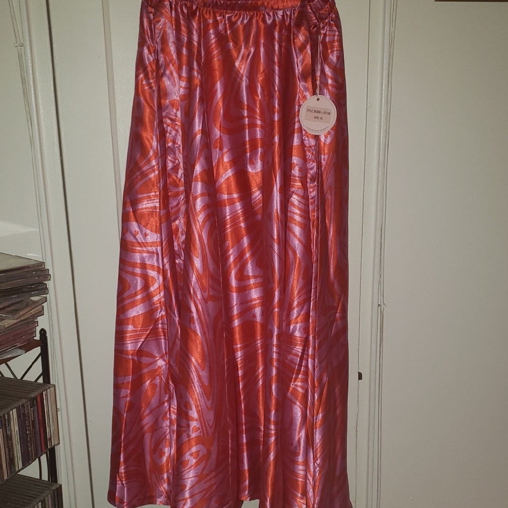 Vibrant Pink and Orange Skirt